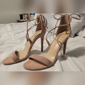 Lulu's Blush Strappy Heels